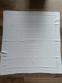 Babidu Gebreide Baby Deken | Wiegdeken | 4374 | Blanco / wit| 90 x 90 cm