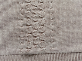 Mac Iusion Gebreide Baby Deken | Wiegdeken | 7676 | Orquidea / oudroze | 100 x 100 cm