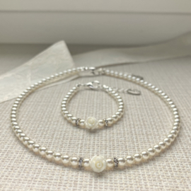 Rian Glasparel Sieraden Roosje AK236 Off White (202)