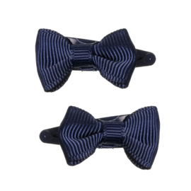 Siena Mini Klik-Klak Knipjes Grosgrain Strik 2.5cm 6362 Navy/Donkerblauw (480)