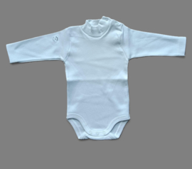 1177 Babidu witte romper met colletje en lange mouw