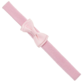 Siena Haarband Grosgrain Dubbel Strikje (4.5x2.5cm) 7650 Roze