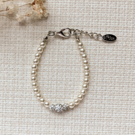 Rian Glasparel Sieraden Strass AK229 Off White (202)
