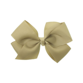 Siena Haarclip Grosgrain Strik 11x6cm 7123 Beige