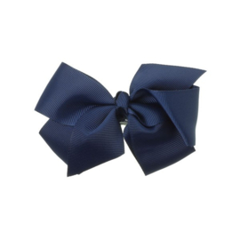 Siena Haarclip Grosgrain Strik 11x6cm 7123 Navy (480)