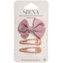 Siena Haarclip set Ribbon 7432 Oud Roze (526)