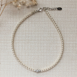 Rian Glasparel Sieraden Strass AK229 Off White (202)