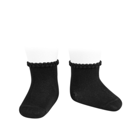 Cóndor Socks Pattern Cuff 2748/4 Zwart (900)