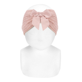 Cóndor Hoofdband  Lurex Rib Met Strik 50.009.391 Old Rose/Roze (544)