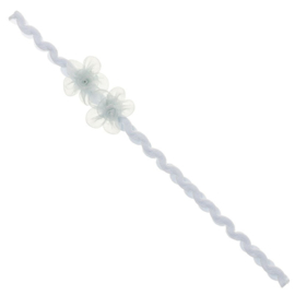 Siena Baby Haarband Wave Organza Bloem 7032 Lichtblauw