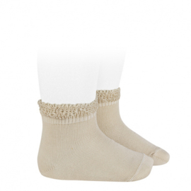 Cóndor Socks Cotton Openwork 2362/4 Linen/Beige (304)