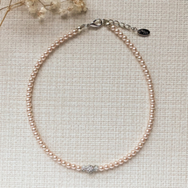 Rian Glasparel Sieraden Strass AK229 Old Rose (544)