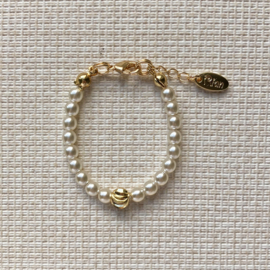 Rian Glasparel Baby Armband Gouden details Off White A239 (202)