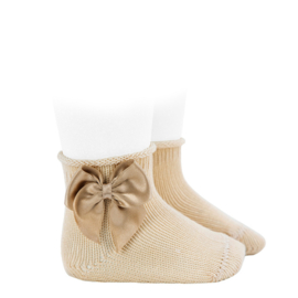 Cóndor Babysocks 2525/4 Satijnen Strik Linen/Beige (304)