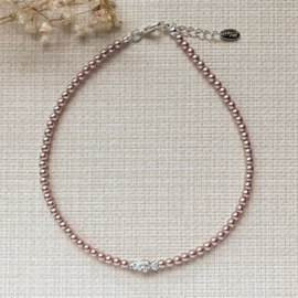 Rian Glasparel Sieraden Strass AK229 Pale Pink (526)
