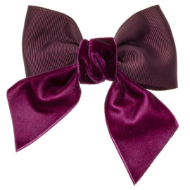 Siena Haarclip Grosgrain Strik Velvet 7643 Garnet/Donkerrood (575)