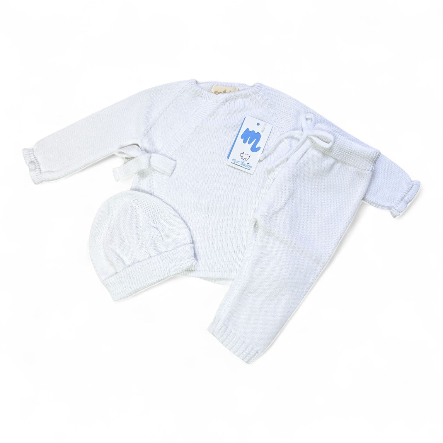 BAS05V25 3-delig babypakje wit