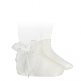 Cóndor Socks Organza Strik 2439/4 Nata/Off White (202)