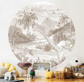 Jurassic World - Wallpaper Circle - selection of 8 colours
