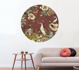 Botanical Planet Brown - Wall Sticker