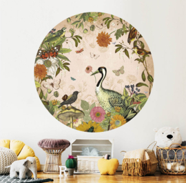 Botanical Planet Pink - Wall Sticker