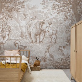 Little Bear Wallpaper | Brown