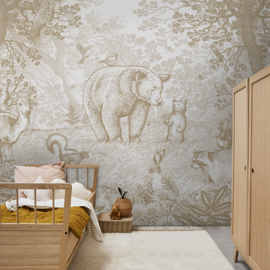 Little Bear Wallpaper | Mustard