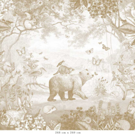 Forest Animals Wallpaper | Mustard