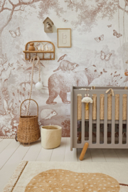 Forest Animals Wallpaper | Brown