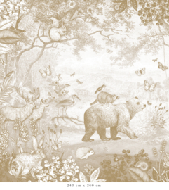 Forest Animals Wallpaper | Mustard