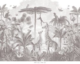 Giraffe & Klammeraffen Bleistift Grau