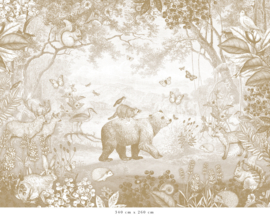 Forest Animals Wallpaper | Mustard