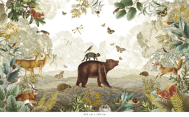 Forest Animals Collage Wallpaper