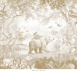 Forest Animals Wallpaper | Mustard