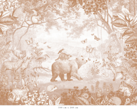 Forest Animals Wallpaper | Terra Cotta