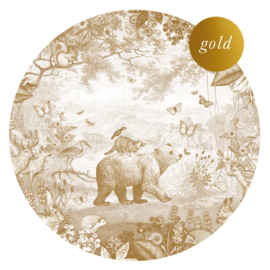 Bosdieren behangcirkel | GOUD