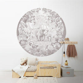 Little Bear - Wallpaper Circle - selection of 8 colours