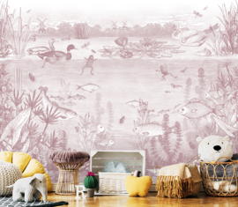 On the Waterfront Wallpaper | Antique Pink