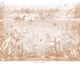 On the Waterfront Wallpaper | Terra Cotta