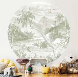 Jurassic World - Wallpaper Circle - selection of 8 colours