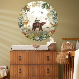 Waldtiere Collage Wandsticker