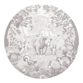 Little Bear - Wallpaper Circle - selection of 8 colours