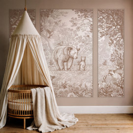 Drieluik - Kleine beer | keuze uit 8 kleuren