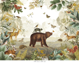 Forest Animals Collage Wallpaper