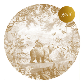 Bosdieren behangcirkel | GOUD