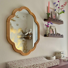 Giraffe & Spider Monkeys Wallpaper | GOLD