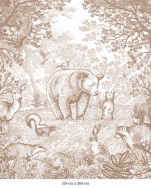 Little Bear Wallpaper | Brown