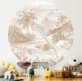Jurassic World - Wallpaper Circle - selection of 8 colours
