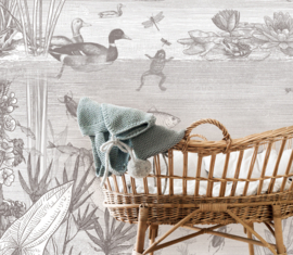 On the Waterfront Wallpaper | Pencil Grey