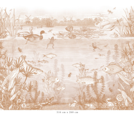 Auf der Wasserseite Tapete | Terrakotta